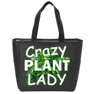 Crazy Plant Lady Zip Tote Bag