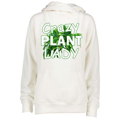 Crazy Plant Lady Womens Funnel Neck Pullover Hood