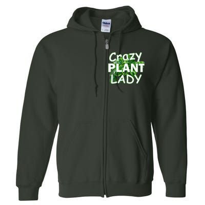 Crazy Plant Lady Full Zip Hoodie