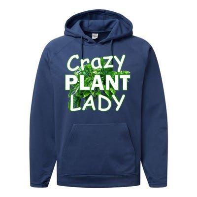 Crazy Plant Lady Performance Fleece Hoodie