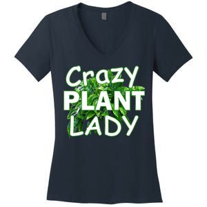 Crazy Plant Lady Women's V-Neck T-Shirt