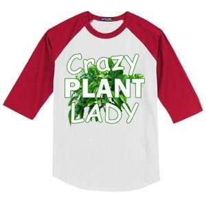 Crazy Plant Lady Kids Colorblock Raglan Jersey