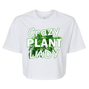 Crazy Plant Lady Bella+Canvas Jersey Crop Tee