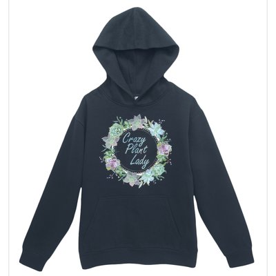 Crazy Plant Lady Floral Logo Urban Pullover Hoodie