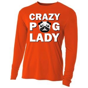 Crazy Pug Lady Cooling Performance Long Sleeve Crew