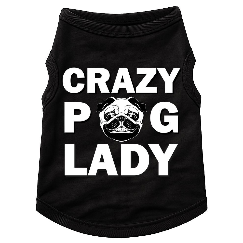 Crazy Pug Lady Doggie Tank