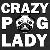 Crazy Pug Lady Adult Drive Performance Visor