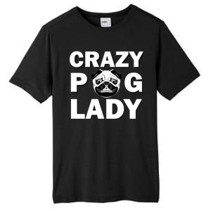 Crazy Pug Lady Tall Fusion ChromaSoft Performance T-Shirt