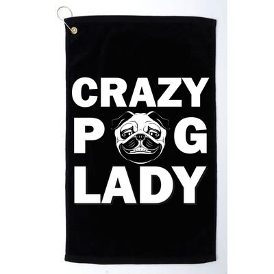 Crazy Pug Lady Golf Towel