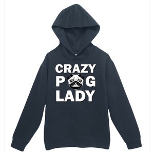 Crazy Pug Lady Urban Pullover Hoodie