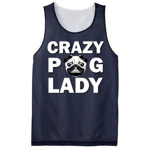 Crazy Pug Lady Mesh Reversible Basketball Jersey Tank