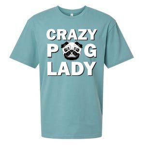 Crazy Pug Lady Sueded Cloud Jersey T-Shirt