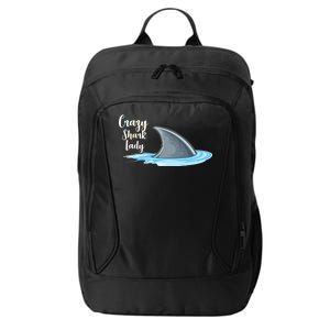 Crazy Shark Lady City Backpack