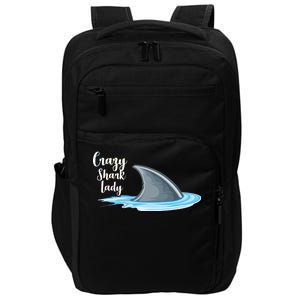 Crazy Shark Lady Impact Tech Backpack