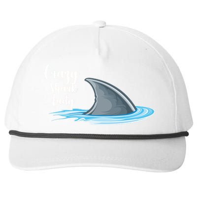 Crazy Shark Lady Snapback Five-Panel Rope Hat