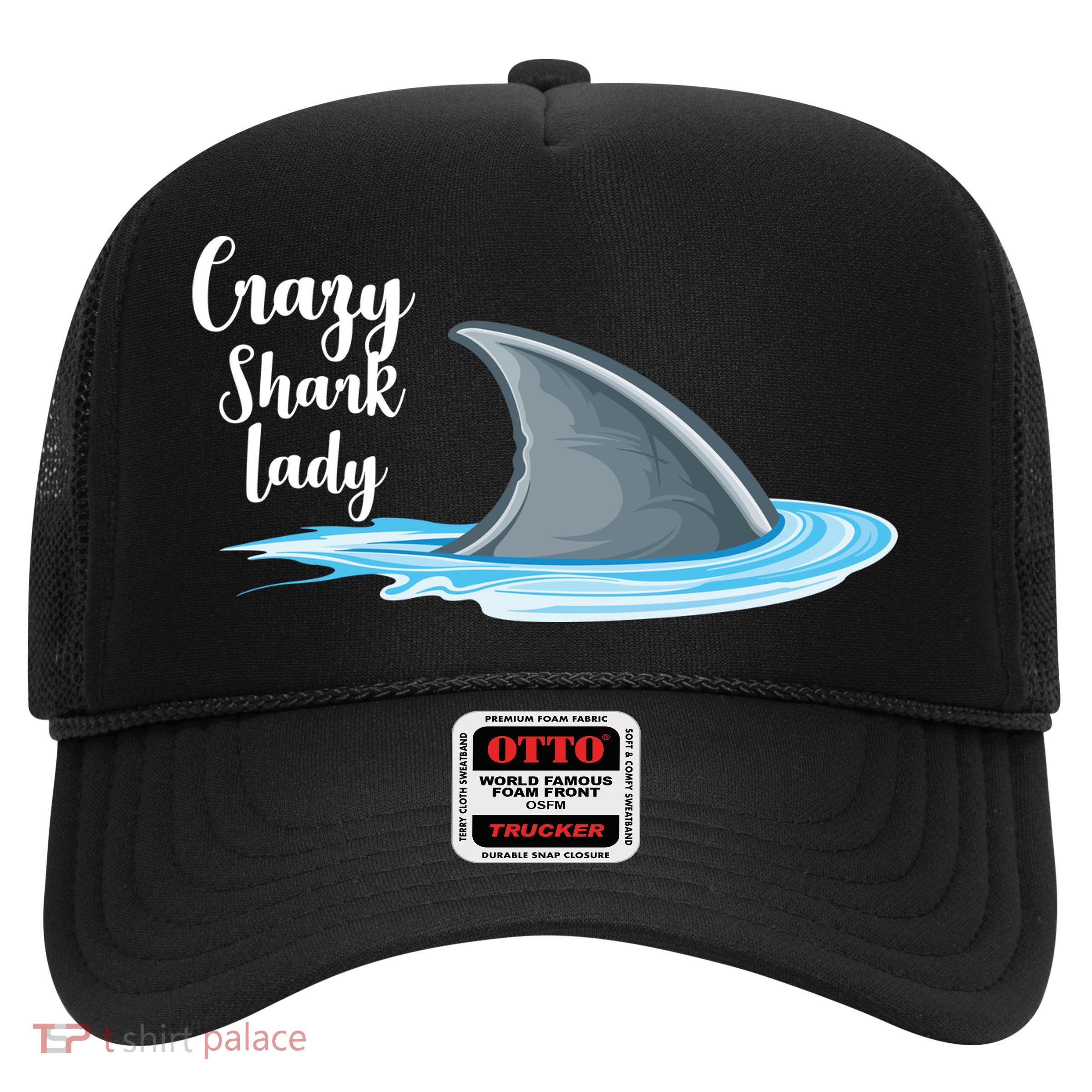 Crazy Shark Lady Trucker Hat