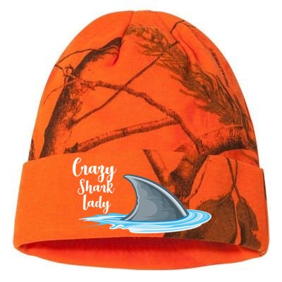 Crazy Shark Lady Kati Licensed 12" Camo Beanie