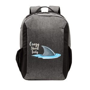 Crazy Shark Lady Vector Backpack