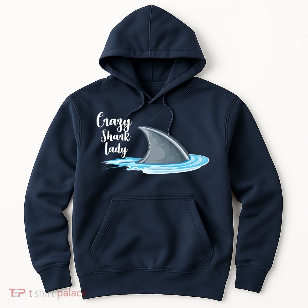 Crazy Shark Lady Hoodie