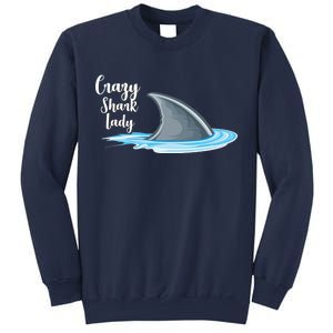 Crazy Shark Lady Sweatshirt