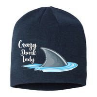 Crazy Shark Lady Sustainable Beanie