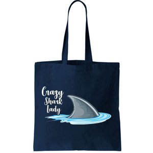 Crazy Shark Lady Tote Bag