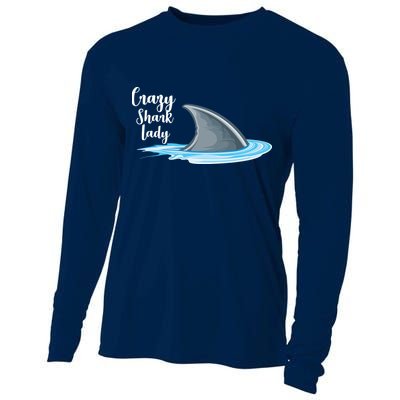 Crazy Shark Lady Cooling Performance Long Sleeve Crew