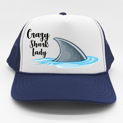 Crazy Shark Lady Trucker Hat