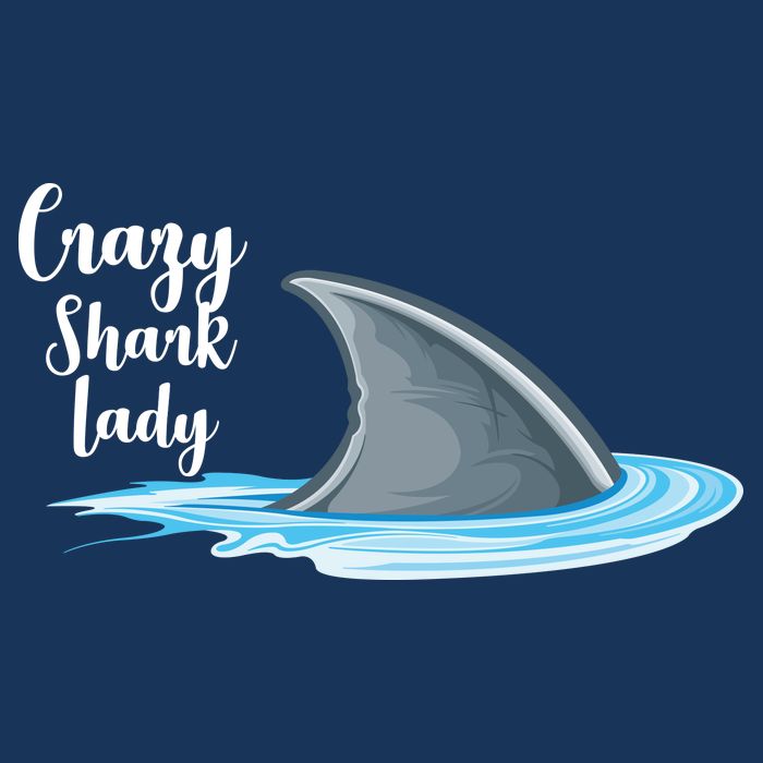 Crazy Shark Lady Kids T-Shirt