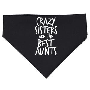 Crazy Sisters Are the Best Aunts USA-Made Doggie Bandana