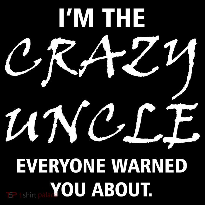 Crazy Uncle - Handle With Care Funny Button