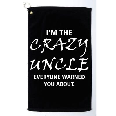 Crazy Uncle - Handle With Care Funny Golf Towel