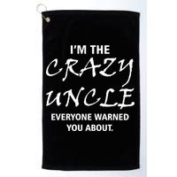 Crazy Uncle - Handle With Care Funny Golf Towel