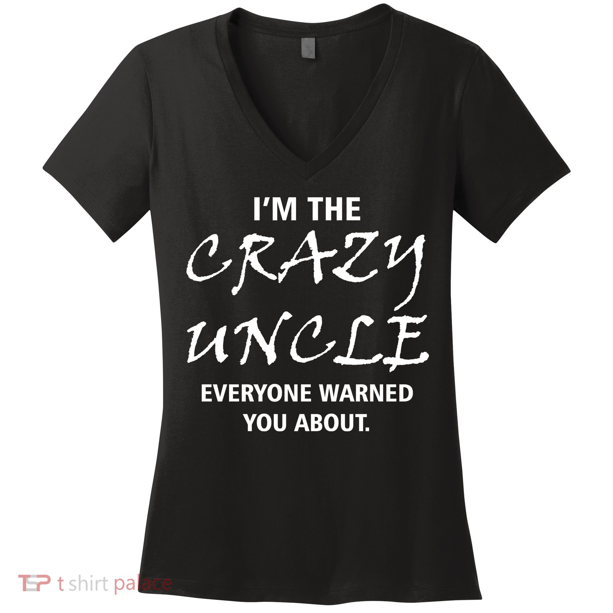 Crazy Uncle - Handle With Care Funny Women's V-Neck T-Shirt