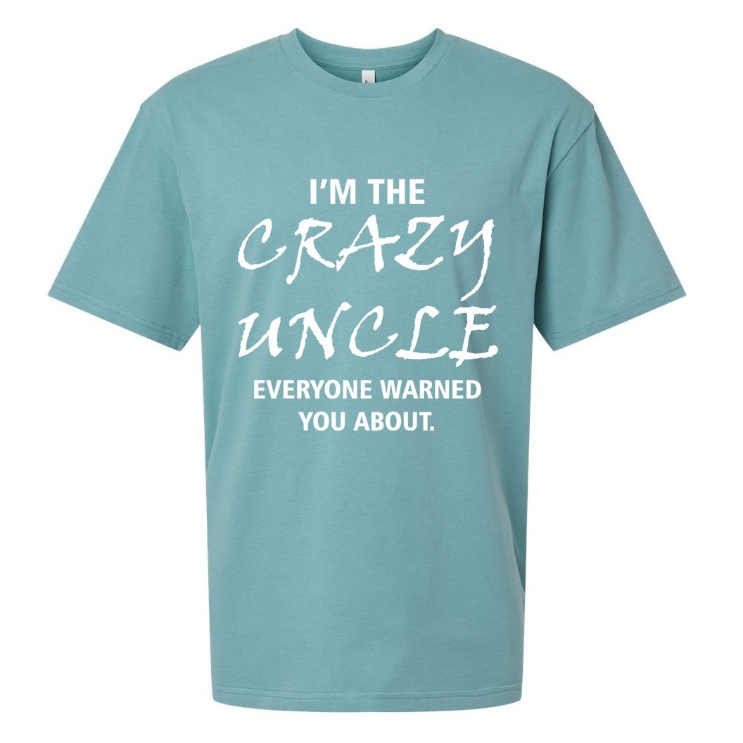 Crazy Uncle - Handle With Care Funny Sueded Cloud Jersey T-Shirt