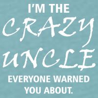 Crazy Uncle - Handle With Care Funny Sueded Cloud Jersey T-Shirt