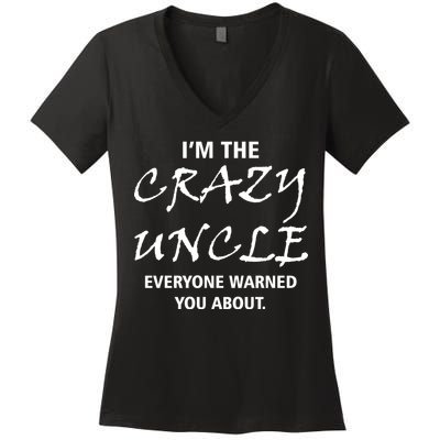 Crazy Uncle Women's V-Neck T-Shirt