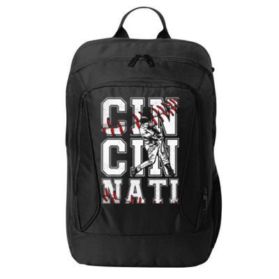 Cincinnati Retro Baseball Lover Met At Game Day City Backpack