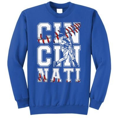 Cincinnati Retro Baseball Lover Met At Game Day Sweatshirt