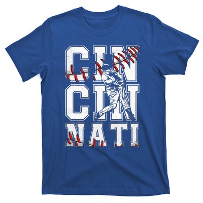 Cincinnati Retro Baseball Lover Met At Game Day T-Shirt