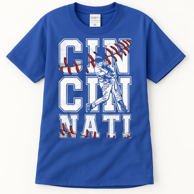 Cincinnati Retro Baseball Lover Met At Game Day Tall T-Shirt