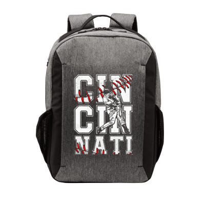 Cincinnati Retro Baseball Lover Met At Game Day Vector Backpack