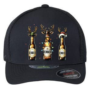 Christmas Reinbeer Beer Lover Flexfit Unipanel Trucker Cap