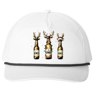 Christmas Reinbeer Beer Lover Snapback Five-Panel Rope Hat