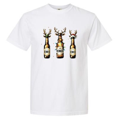 Christmas Reinbeer Beer Lover Garment-Dyed Heavyweight T-Shirt