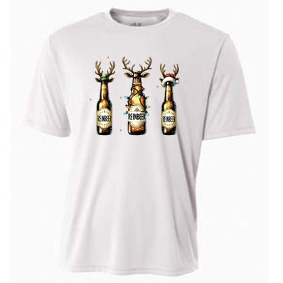 Christmas Reinbeer Beer Lover Cooling Performance Crew T-Shirt