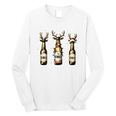 Christmas Reinbeer Beer Lover Long Sleeve Shirt