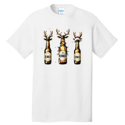 Christmas Reinbeer Beer Lover Tall T-Shirt