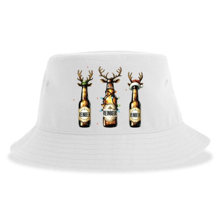 Christmas Reinbeer Beer Lover Sustainable Bucket Hat