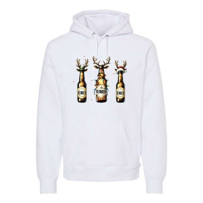 Christmas Reinbeer Beer Lover Premium Hoodie